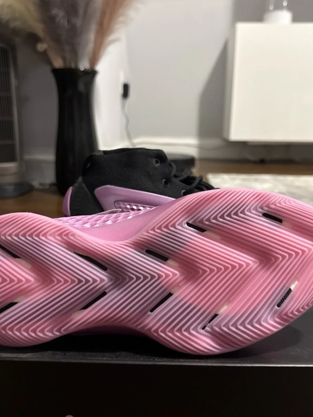 adidas Anthony Edward’s Kids Basketball Sneakers in Black and Purple